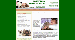 Desktop Screenshot of forestparkanimalhospital.com